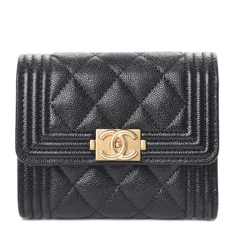 chanel boy small wallet black|chanel boy small wallet.